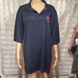 NFL Chicago Bears Navy and Orange Polo Shirt.  Size XL.